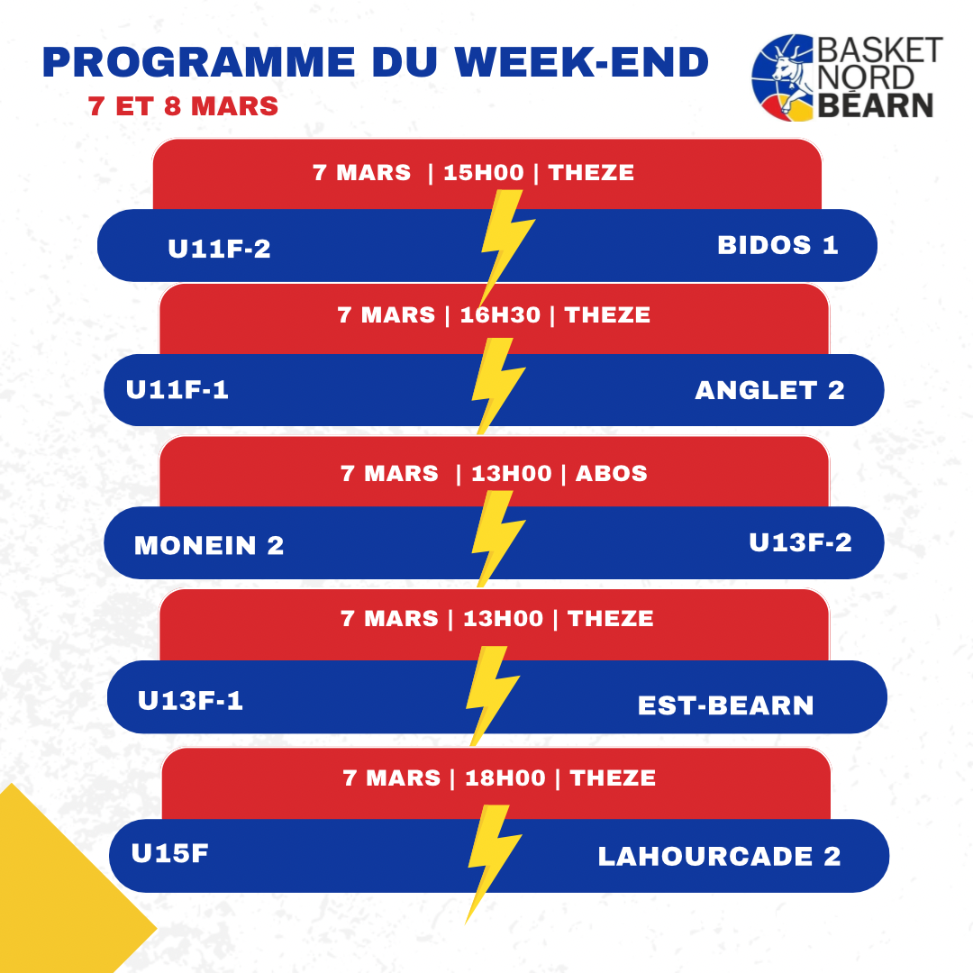 Programme du 7 et 8 Mars