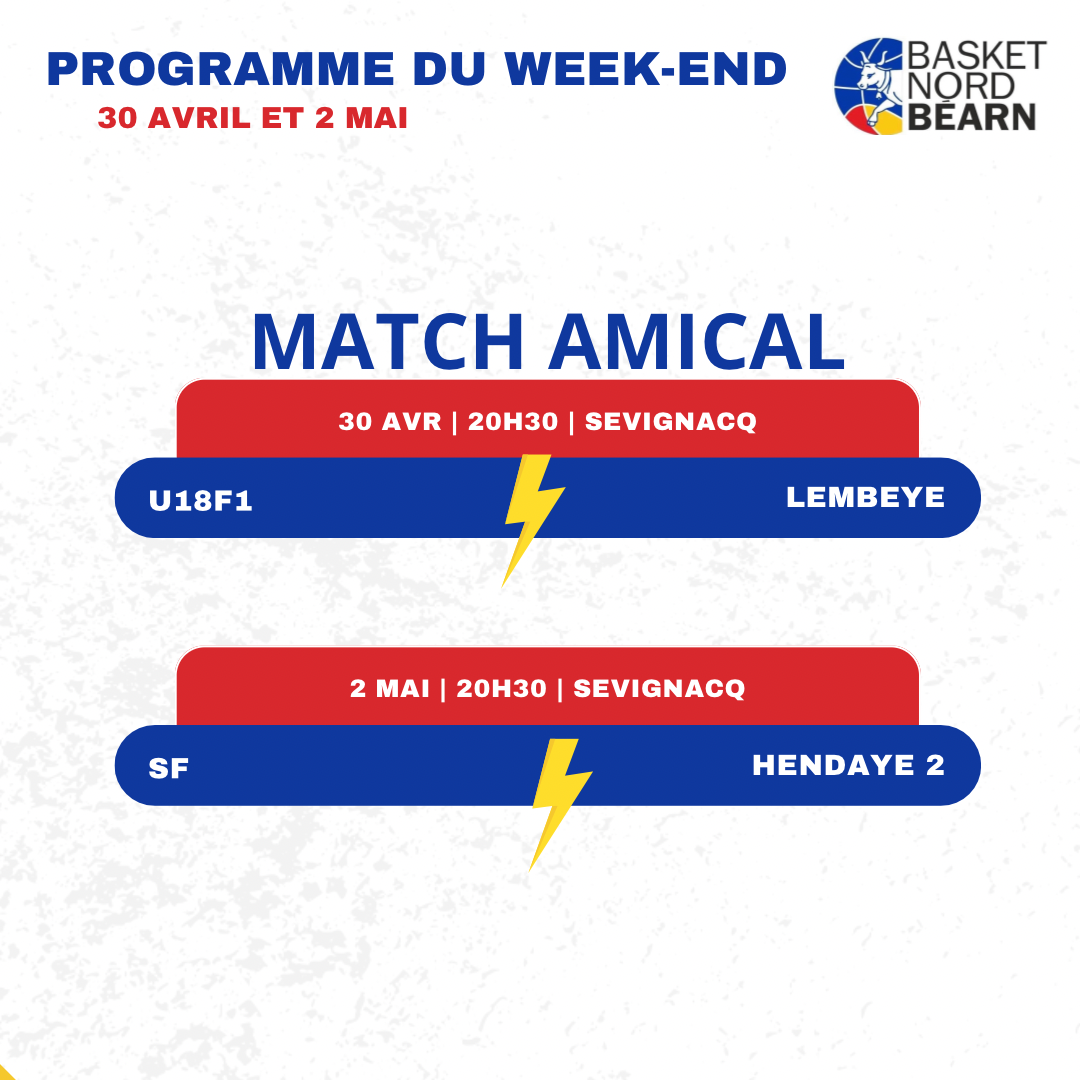 Programme du 02 Mai