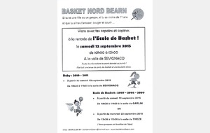 Rentrée Basket moins de 11 ans