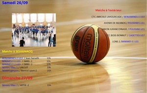 Matchs du 26/09 