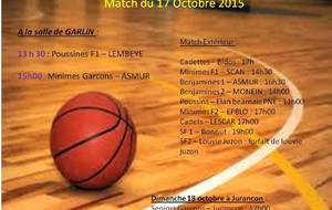 PRESENTATION MATCH DU 17 ET 18 OCTOBRE