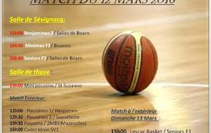 programme du 12 mars