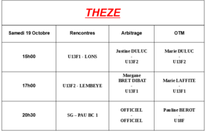 Désigantions Week-end 19/10/2019