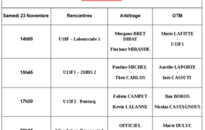 Match du Week-end + désigantions 