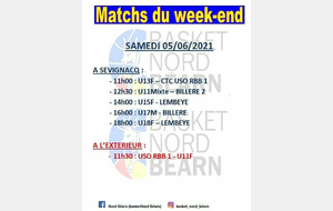 Reprise des matchs des jeunes!