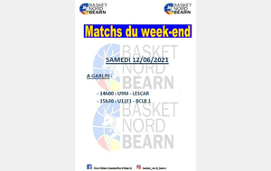 MATCHS DU WEEK-END 12/06/2021