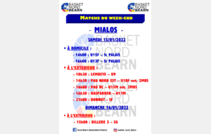 Rencontres du week-end 15&amp;16 Janvier