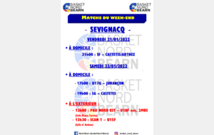 Rencontres du week-end 21&amp;22 Janvier