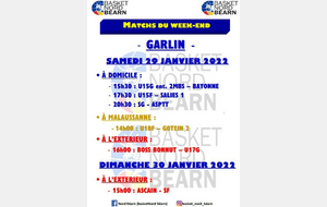 Rencontres du week-end 29-01