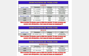 DESIGNATIONS OCTOBRE