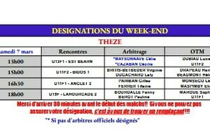 Désignations MARS 2026