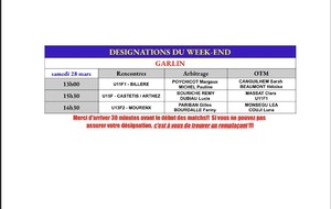 Désignations 28 Mars