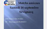 Matchs Amicaux samedi 16 septembre