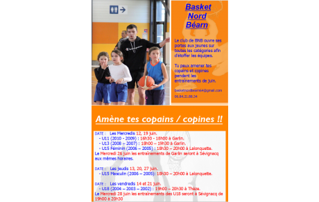 Entraînements fin de saison