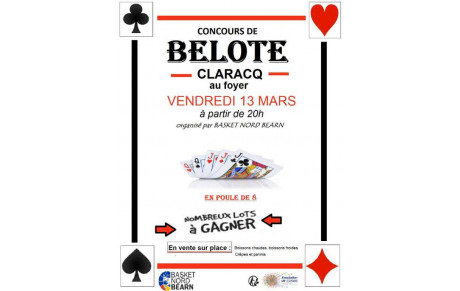 Concours de Belote Reporté