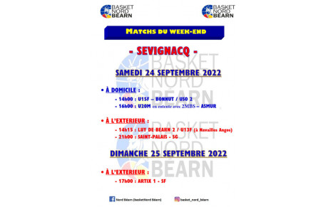 Rencontres du 24 et 25 septembre