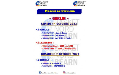 RENCONTRES DU 1er &amp; 2 OCTOBRE