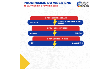Programme du 31 Janvier et 1 er Février