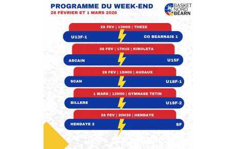 Programme du 28 Février et du 1 Mars