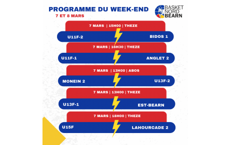 Programme du 7 et 8 Mars